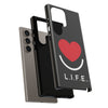 L.I.F.E.® "Love is for Everyone" Heart Phone Case (Black)