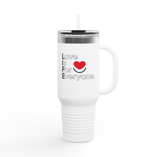 L.I.F.E.®"Love is for Everyone" Joy to Go Insulated Travel Mug 40oz