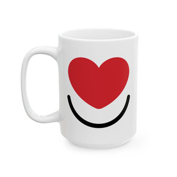 L.I.F.E.® "Love is for Everyone" Big Mug, Bigger Love Ceramic Coffe Mug 15oz