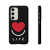 L.I.F.E.® "Love is for Everyone" Heart Phone Case (Black)