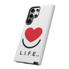 L.I.F.E.® "Love is for Everyone" Heart Phone Case (White)