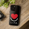 L.I.F.E.® "Love is for Everyone" Heart Phone Case (Black)