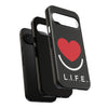L.I.F.E.® "Love is for Everyone" Heart Phone Case (Black)