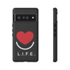 L.I.F.E.® "Love is for Everyone" Heart Phone Case (Black)