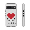 L.I.F.E.® "Love is for Everyone" Heart Phone Case (White)