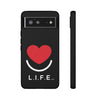 L.I.F.E.® "Love is for Everyone" Heart Phone Case (Black)