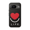 L.I.F.E.® "Love is for Everyone" Heart Phone Case (Black)