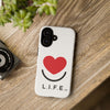 L.I.F.E.® "Love is for Everyone" Heart Phone Case (White)