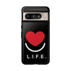 L.I.F.E.® "Love is for Everyone" Heart Phone Case (Black)