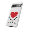 L.I.F.E.® "Love is for Everyone" Heart Phone Case (White)