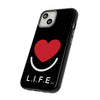 L.I.F.E.® "Love is for Everyone" Heart Phone Case (Black)