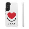 L.I.F.E.® "Love is for Everyone" Heart Phone Case (White)