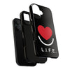 L.I.F.E.® "Love is for Everyone" Heart Phone Case (Black)