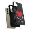 L.I.F.E.® "Love is for Everyone" Heart Phone Case (Black)