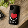 L.I.F.E.® "Love is for Everyone" Heart Phone Case (Black)