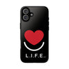 L.I.F.E.® "Love is for Everyone" Heart Phone Case (Black)