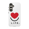 L.I.F.E.® "Love is for Everyone" Heart Phone Case (White)