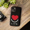L.I.F.E.® "Love is for Everyone" Heart Phone Case (Black)