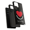 L.I.F.E.® "Love is for Everyone" Heart Phone Case (Black)