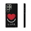 L.I.F.E.® "Love is for Everyone" Heart Phone Case (Black)