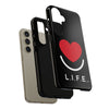 L.I.F.E.® "Love is for Everyone" Heart Phone Case (Black)