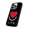 L.I.F.E.® "Love is for Everyone" Heart Phone Case (Black)