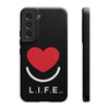 L.I.F.E.® "Love is for Everyone" Heart Phone Case (Black)