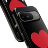 L.I.F.E.® "Love is for Everyone" Heart Phone Case (Black)