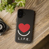 L.I.F.E.® "Love is for Everyone" Heart Phone Case (Black)