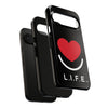 L.I.F.E.® "Love is for Everyone" Heart Phone Case (Black)