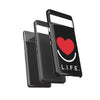 L.I.F.E.® "Love is for Everyone" Heart Phone Case (Black)