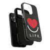 L.I.F.E.® "Love is for Everyone" Heart Phone Case (Black)
