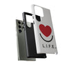 L.I.F.E.® "Love is for Everyone" Heart Phone Case (White)