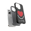 L.I.F.E.® "Love is for Everyone" Heart Phone Case (Black)