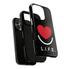 L.I.F.E.® "Love is for Everyone" Heart Phone Case (Black)