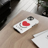 L.I.F.E.® "Love is for Everyone" Heart Phone Case (White)