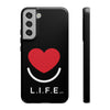 L.I.F.E.® "Love is for Everyone" Heart Phone Case (Black)