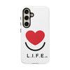 L.I.F.E.® "Love is for Everyone" Heart Phone Case (White)