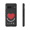L.I.F.E.® "Love is for Everyone" Heart Phone Case (Black)