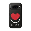 L.I.F.E.® "Love is for Everyone" Heart Phone Case (Black)
