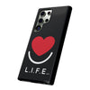 L.I.F.E.® "Love is for Everyone" Heart Phone Case (Black)