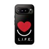 L.I.F.E.® "Love is for Everyone" Heart Phone Case (Black)