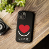 L.I.F.E.® "Love is for Everyone" Heart Phone Case (Black)