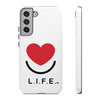 L.I.F.E.® "Love is for Everyone" Heart Phone Case (White)
