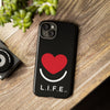 L.I.F.E. "Love is for Everyone" Heart Phone Case (Black)