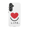 L.I.F.E. "Love is for Everyone" Heart Phone Case (White)