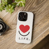 L.I.F.E. "Love is for Everyone" Heart Phone Case (White)