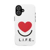 L.I.F.E. "Love is for Everyone" Heart Phone Case (White)
