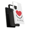 L.I.F.E. "Love is for Everyone" Heart Phone Case (White)