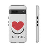 L.I.F.E. "Love is for Everyone" Heart Phone Case (White)